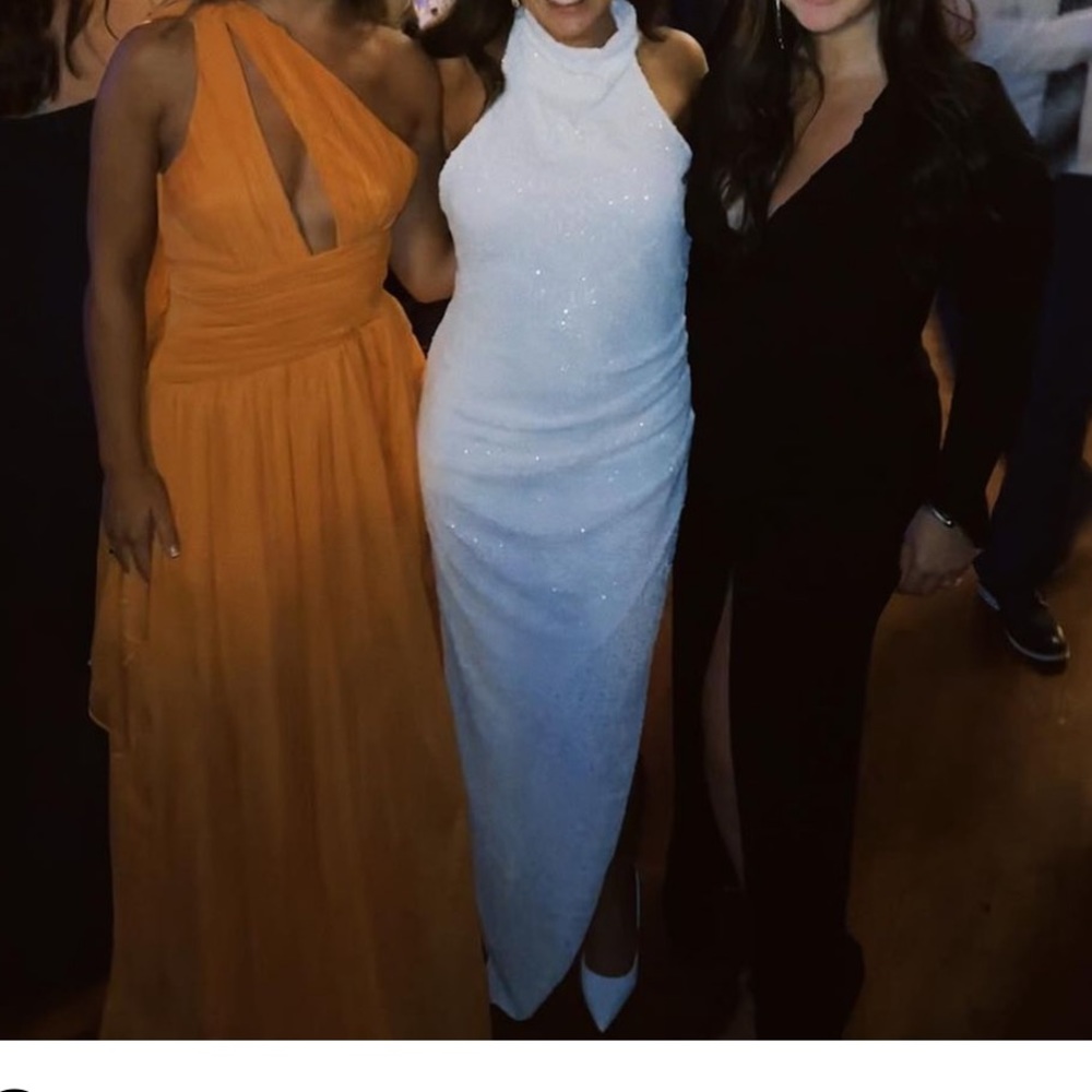 Samba Gown White Sequin - Revolve